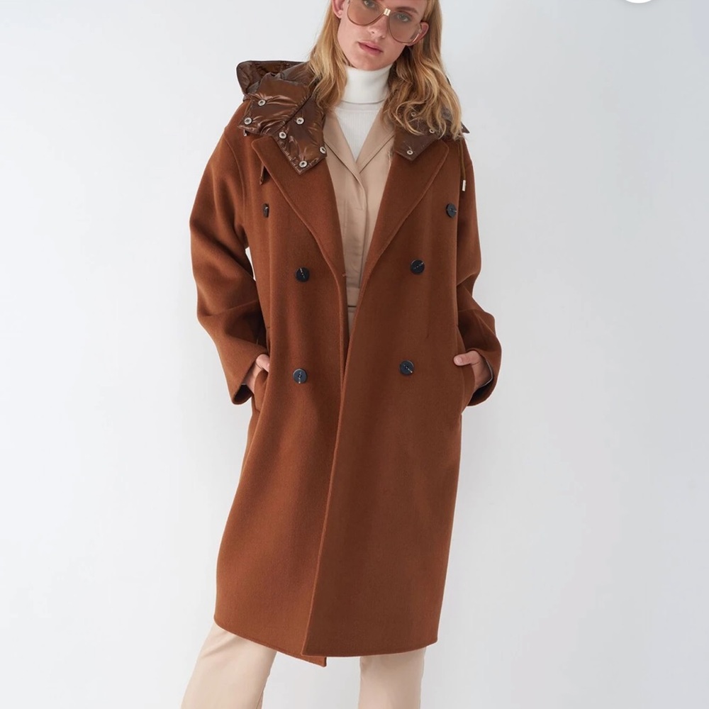 SOSKEN JUDE - OVERSIZED COAT WITH QUILTED HOOD